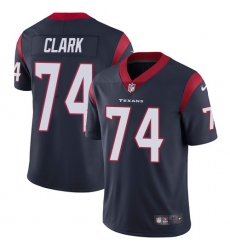 Youth Nike Houston Texans #74 Chris Clark Elite Navy Blue Team Color NFL Jersey