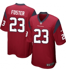 Men's Nike Houston Texans #23 Arian Foster Game Red Alternate NFL Jersey