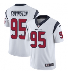 Youth Nike Houston Texans #95 Christian Covington Elite White NFL Jersey