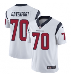 Youth Nike Houston Texans #70 Julien Davenport Elite White NFL Jersey