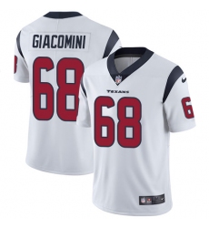 Youth Nike Houston Texans #68 Breno Giacomini Elite White NFL Jersey