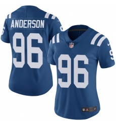 Women's Nike Indianapolis Colts #96 Henry Anderson Elite Royal Blue Team Color NFL Jersey