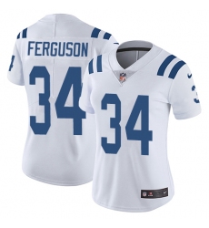 Women's Nike Indianapolis Colts #34 Josh Ferguson Elite White NFL Jersey
