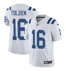Youth Nike Indianapolis Colts #16 Scott Tolzien Elite White NFL Jersey