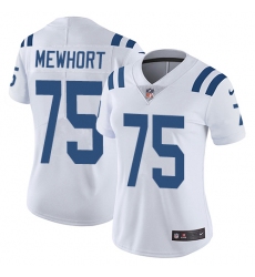 Women's Nike Indianapolis Colts #75 Jack Mewhort Elite White NFL Jersey