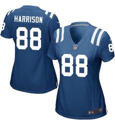 Women's Nike Indianapolis Colts #88 Marvin Harrison Game Royal Blue Team Color NFL Jersey