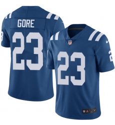 Youth Nike Indianapolis Colts #23 Frank Gore Elite Royal Blue Team Color NFL Jersey