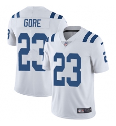 Youth Nike Indianapolis Colts #23 Frank Gore White Vapor Untouchable Limited Player NFL Jersey