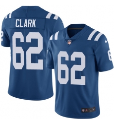 Youth Nike Indianapolis Colts #62 Le'Raven Clark Elite Royal Blue Team Color NFL Jersey