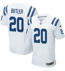 Men's Nike Indianapolis Colts #20 Darius Butler Elite White NFL Jersey