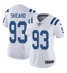 Women's Nike Indianapolis Colts #93 Jabaal Sheard White Vapor Untouchable Limited Player NFL Jersey