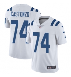 Men's Nike Indianapolis Colts #74 Anthony Castonzo White Vapor Untouchable Limited Player NFL Jersey