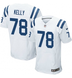 Men's Nike Indianapolis Colts #78 Ryan Kelly Elite White NFL Jersey