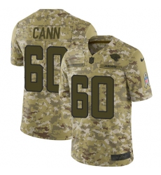 Youth Nike Jacksonville Jaguars #60 A. J. Cann Limited Camo 2018 Salute to Service NFL Jersey