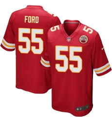 Men's Nike Kansas City Chiefs #55 Dee Ford Game Red Team Color NFL Jersey