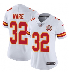 Women's Nike Kansas City Chiefs #32 Spencer Ware White Vapor Untouchable Limited Player NFL Jersey