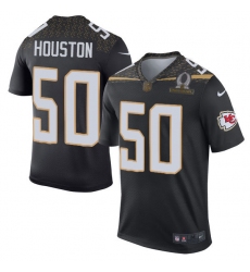 Men's Nike Kansas City Chiefs #50 Justin Houston Elite Black Team Irvin 2016 Pro Bowl NFL Jersey