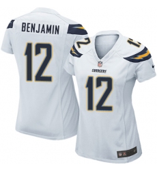 Women's Nike Los Angeles Chargers #12 Travis Benjamin Game White NFL Jersey