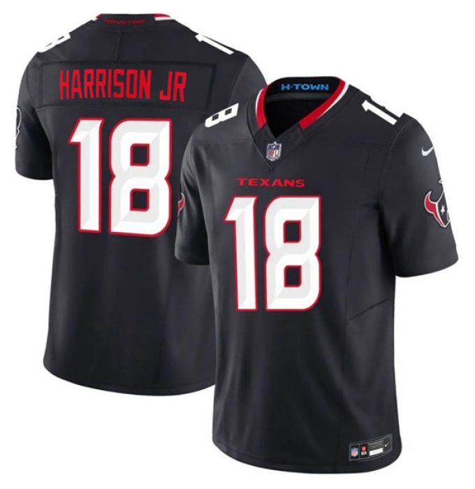 Men's Houston Texans #18 Marvin Harrison Jr. Navy 2nd Alternate 2026 F.U.S.E. Vapor Limited Football Stitched Jersey